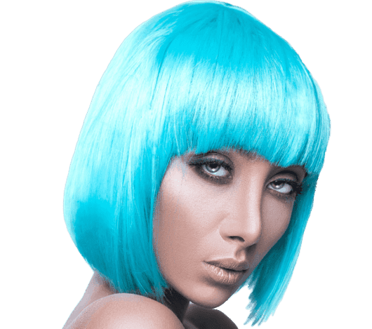 сине волосся